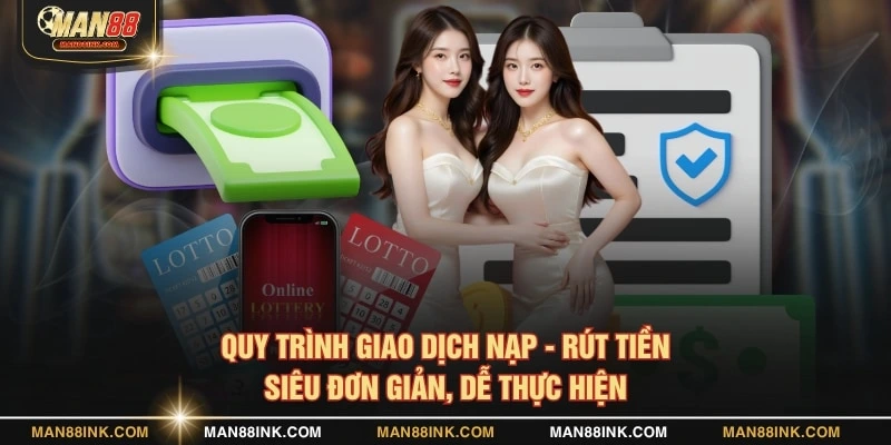 Quy trình giao dịch nạp - rút tiền siêu đơn giản, dễ thực hiện
